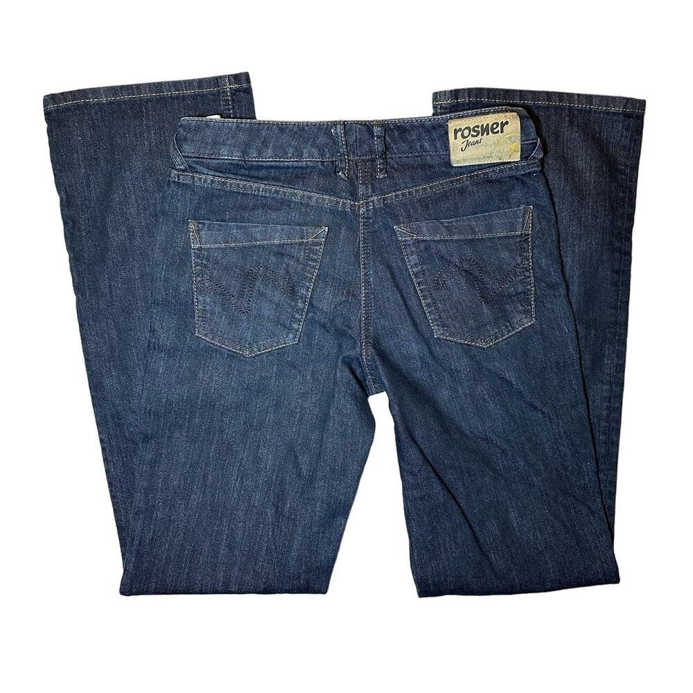 Rosner Woman's Wide Leg Dark Wash Jeans Size 2